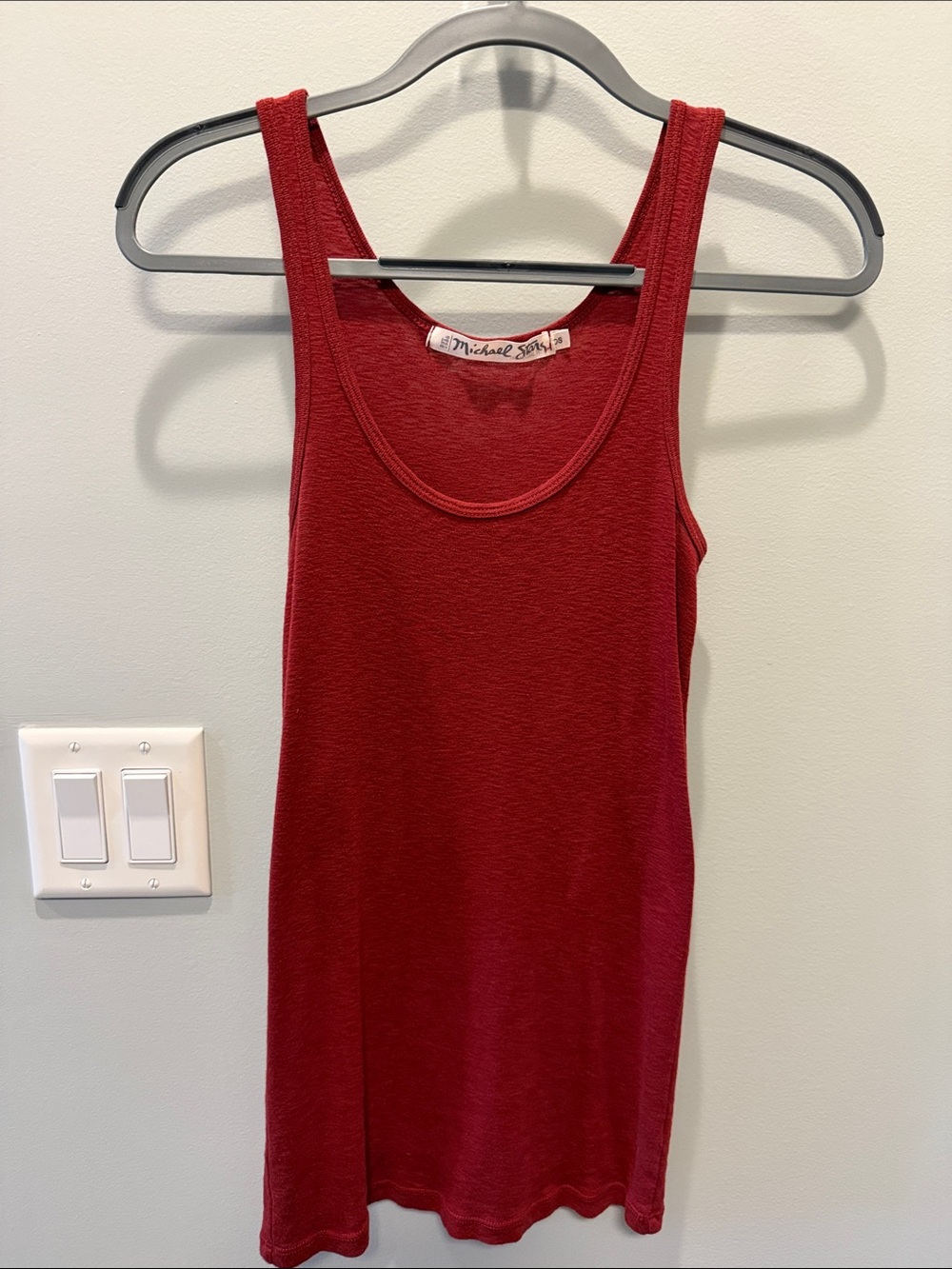 Michael Stars Women's Red Tank Top